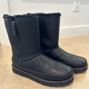 UGG Women’s Black Leather Classic Boot
